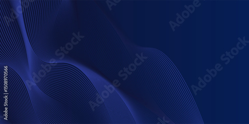 Premium background design with diagonal dark blue line pattern. Vector template for digital luxury banner, invitation, voucher, certificate. Eps10