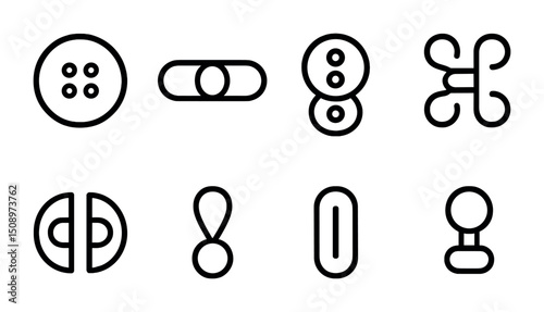 Minimalist line icons collection for modern design projects