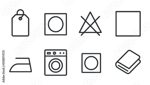 Laundry care symbols guide for clothing care and maintenance