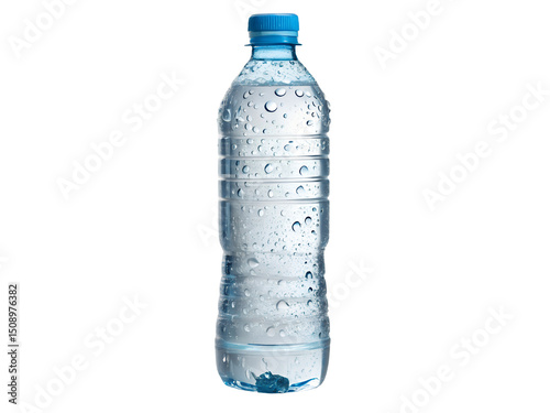 Plastic Bottle of Purified Drinking Water Isolated on transparent background, Isolated Png file, Cut-out, Isolate Png, No Background, Isolated object photo
