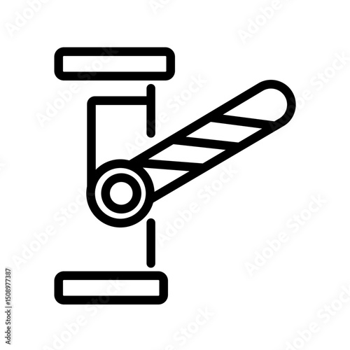 railway gate vector icon