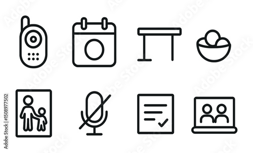 Digital communication and organization symbols for modern living