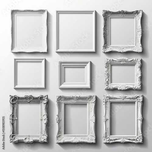 set of frames background 