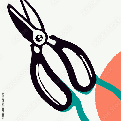 Black Gardening Shears, Pruning Snips, Floral Scissors