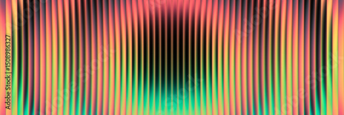 Vibrant pulse of neon waves blending colors into a mesmerizing visual dance. Abstract glow waves radiate through fractal glass. Pulsating flow of light and color. Pulsing neon waves create visual flow
