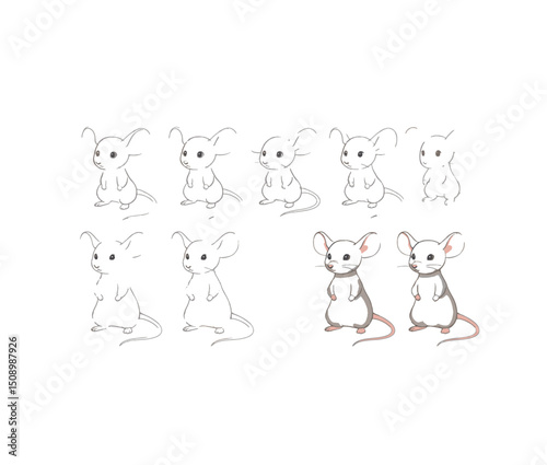 Step-by-Step Guide to Drawing Adorable Cartoon Mice Easy Tutorial for Beginners