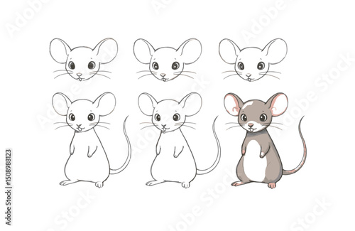 Step-by-Step Mouse Drawing Tutorial Easy Guide for Beginners to Create Cute Mouse Illustrations