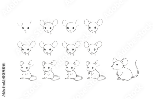 Step-by-Step Mouse Drawing Tutorial Learn to Draw Cute Mice with Easy Illustrations