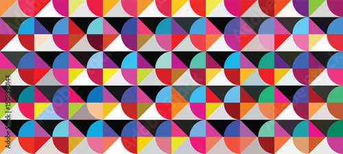 seamless geometric pattern with triangles