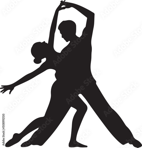 silhouette, vector, dance, people, woman, illustration, dancing, girls, party, black, dancer, music, group, jump, fun, shadow, body, silhouettes, fashion, sport, evolution, disco, art, person, child