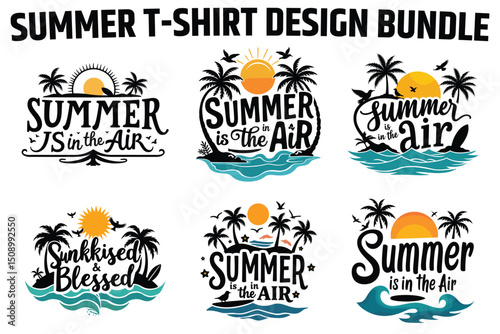 summer t-shirt design bundle