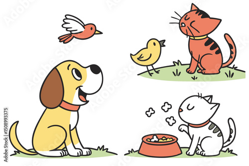 cat and dog