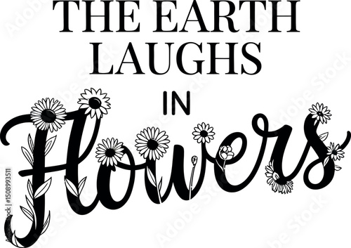 gardening svg typography design