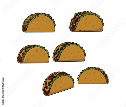 Delicious Tacos A Collection of Tasty Taco Illustrations