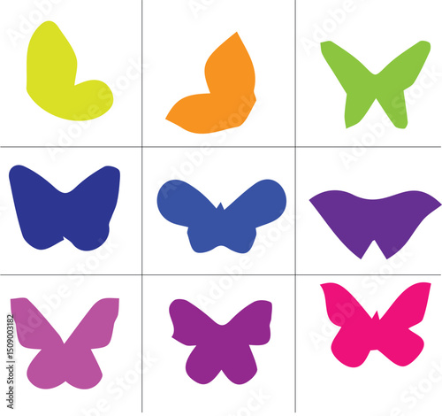 Butterfly Group Vector Image