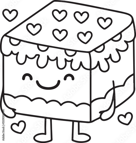 Cute Kawaii Desserts Coloring Pages – Adorable Sweet Treats, Fun & Easy Donut, Cake & Ice Cream Designs for Kids & Adults, Printable PDF