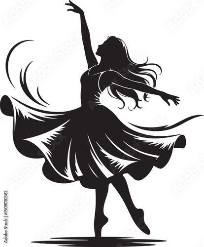 Dynamic Dance Silhouette – Expressive Movement Vector Art

Dancer in Motion – Modern Dance Pose SVG Clipart

Energetic Dance Silhouette – Ballet and Hip Hop Dance Design

Expressive Dancer Silhouette 