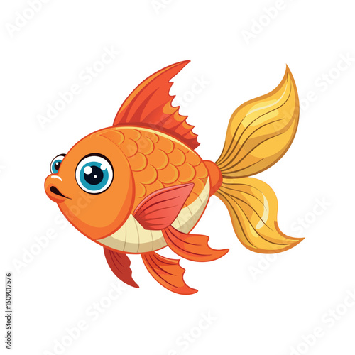 Gold fish vector art