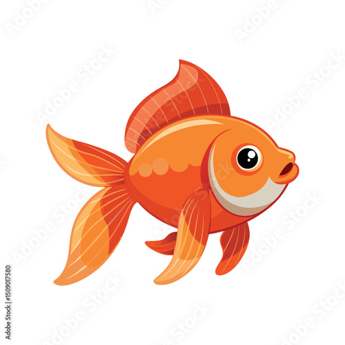 Gold fish vector art