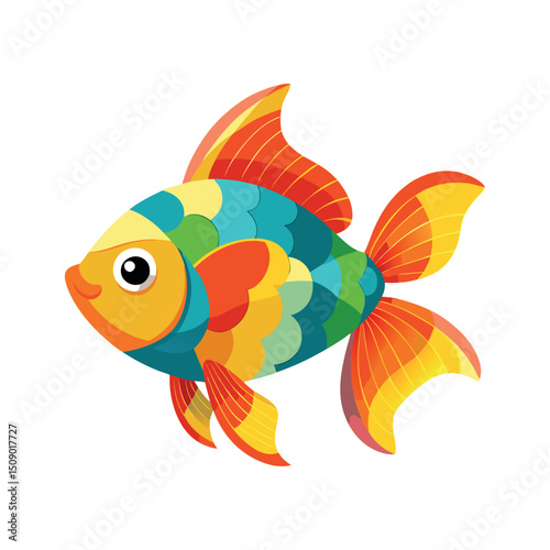Gold fish vector art