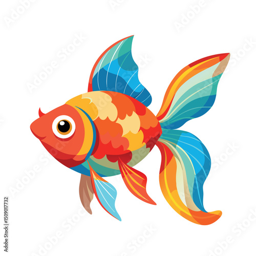 Gold fish vector art