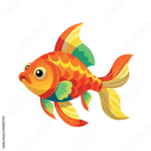 Gold fish vector art