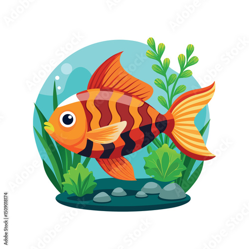 Gold fish vector art