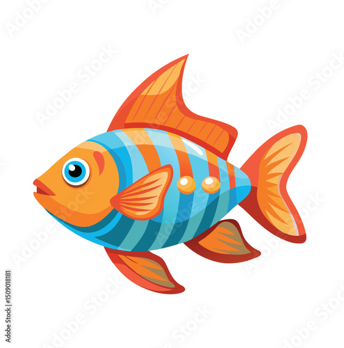 Gold fish vector art