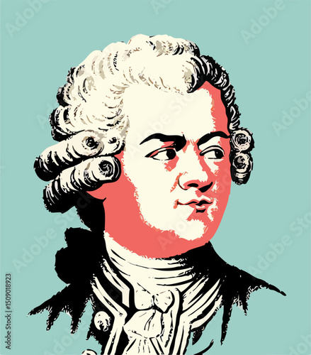 Portrait of Wolfgang Amadeus Mozart, Classical Composer