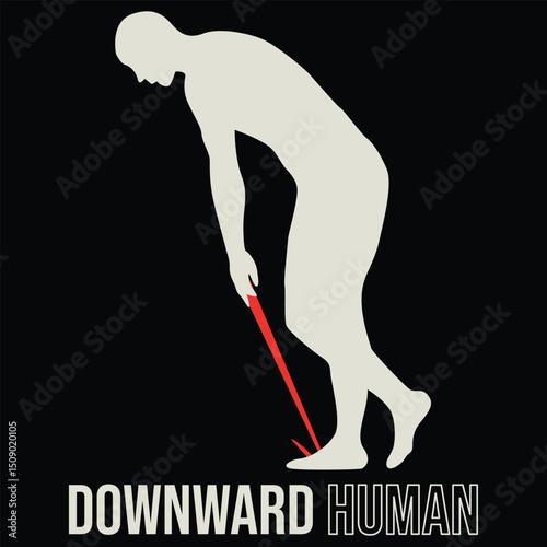 downward human