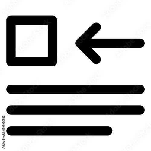spacing left line icon
