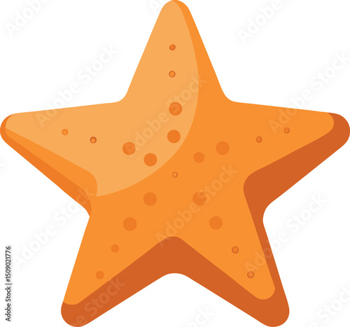 starfish icon with dotted patterns on a white background for design and illustration purposes