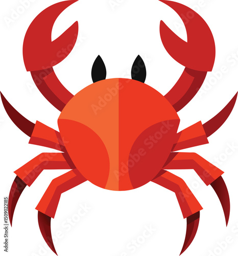 red crab vector illustration