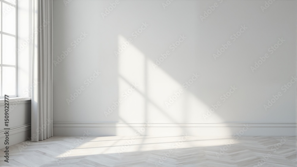 Obraz premium empty white room