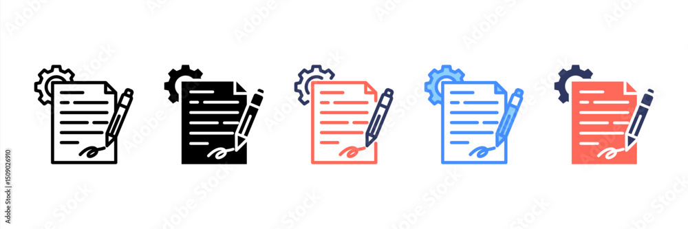Fototapeta premium Contract Icon