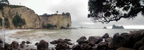 Cathedral Cove Marine Reserve Map, Coromandel, North Island, New Zealand