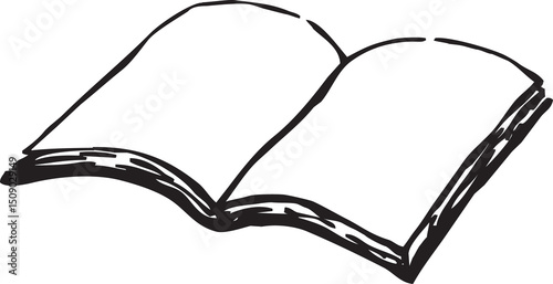 Book, Diary, notebook, education, illustration, vector, hand drawn
