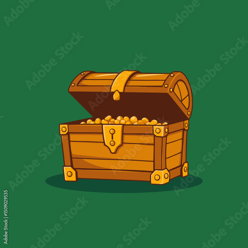 treasure chest with treasure