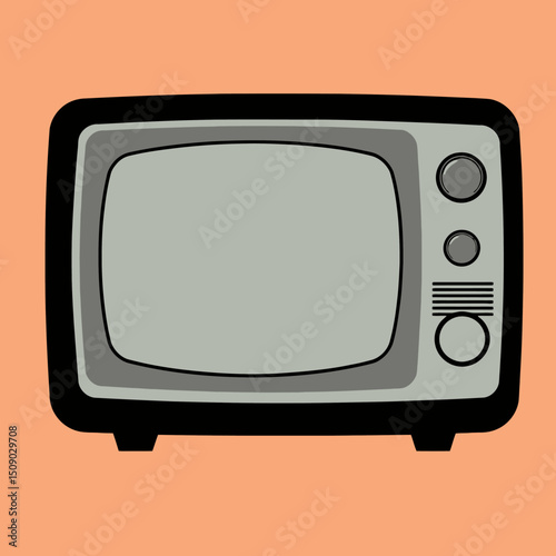 retro tv vector illustration