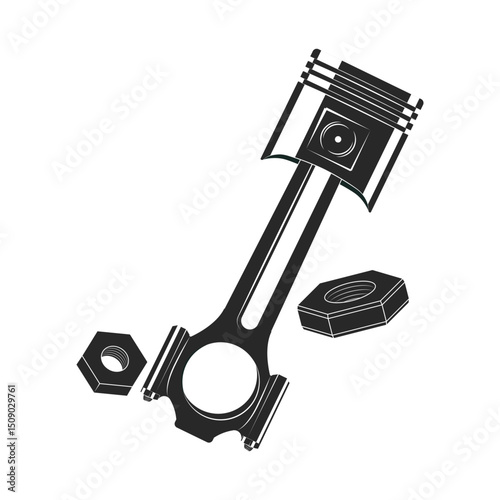 Car parts elements and Mechanic service tools icons