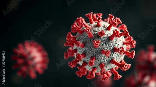 Realistic Virus Illustration - Science Lab Research