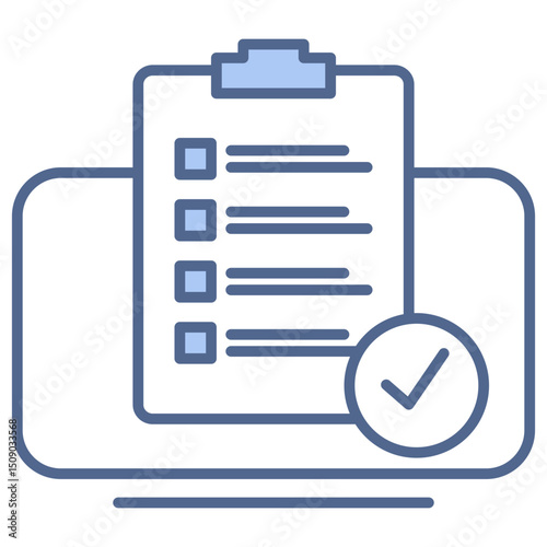 Regulatory Monitoring Blue Icon