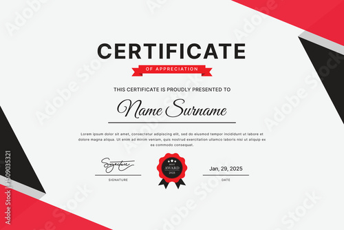 Certificate Template Design