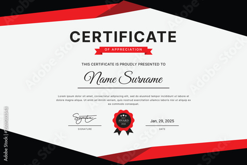 Certificate Template Design