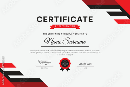 Certificate Template Design