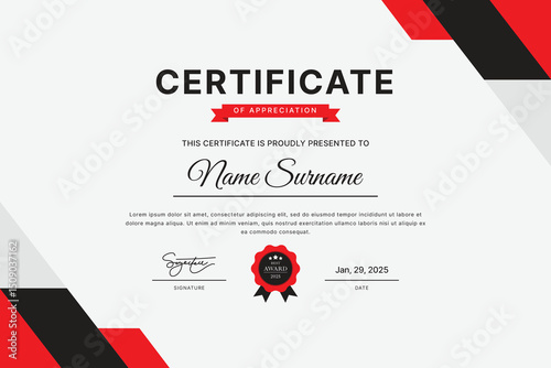 Certificate Template Design