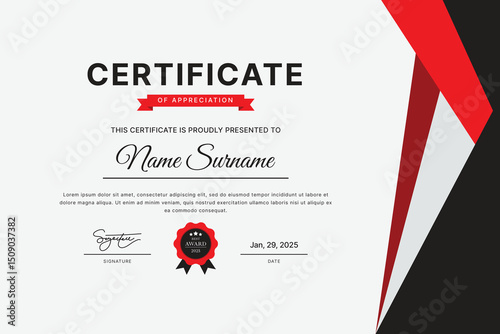 Certificate Template Design