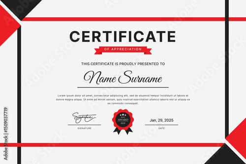Certificate Template Design