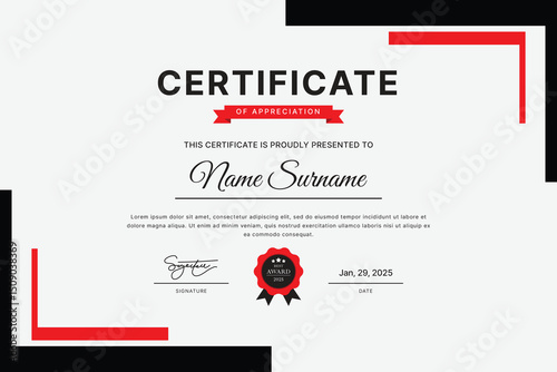Certificate Template Design