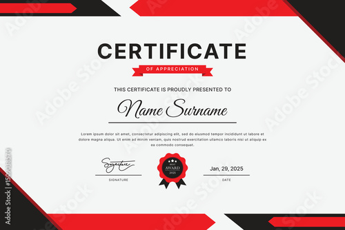 Certificate Template Design